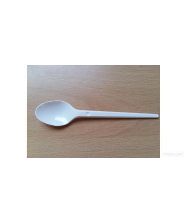 Plastique Blanc Cuill res Caf 100pk