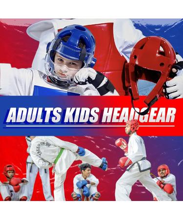 TuToing Karate Headgear with Face Shield | MMA Boxing Helmet for Adults & Kids | Taekwondo Sparring Gear (Red, Medium) - Buy Online on GoSupps.com