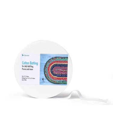 Zipcase On-A-Roll Upholstery Needle-Punched Cotton Batting for Jelly Roll Rugs, Purses, 2-1/4 inches by 50 Yards - Buy Online on GoSupps.com