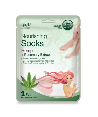 Epielle Lavender and Hemp Socks and Gloves Set | Moisturizing Cream with Relaxing Lotion | 12 Pack Gift for Women | Spa Relaxation Gift in Purple - Buy Online on GoSupps.com