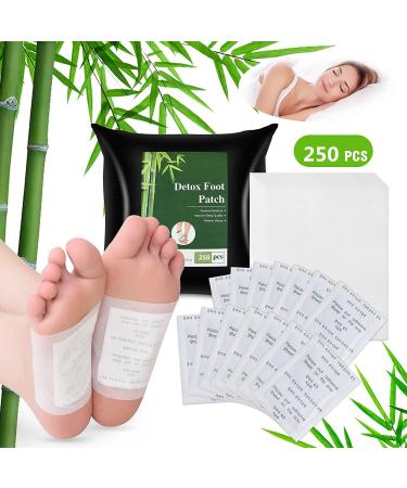 250 Pieces Detox Foot Pads for Stress Relief & Deep Sleep - Deep Cleaning Detoxification Patches for Toxin Removal - International Shipping Available - Buy Online on GoSupps.com