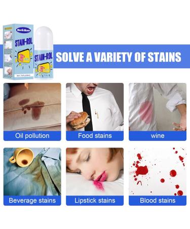 2 Stain Remover Stain Remover for Clothes and Fabric - Clothes Stain Remover Roller Ball Design for Food Cosmetics Drinks Stains Wynott 2 Pcs 50ml - Buy Online on GoSupps.com