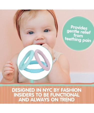 3PCS Sensory Chew Teething Bracelet | Soft Silicone Teething Ring Toy for Boys and Girls | Oral Chewy Teether for Gum Relief - Buy Online on GoSupps.com