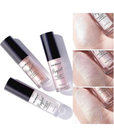 Xiahium Liquid Highlighter Makeup Shimmer Glitter - Pearl White Illuminating Highlight - Long Lasting for Eyes, Face & Body - 1PC - Buy Online on GoSupps.com