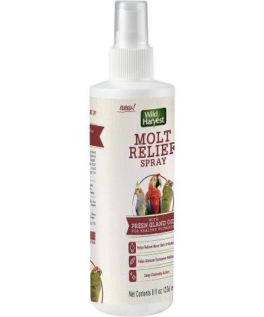 Wild Harvest Molt Relief Spray for All Birds with Preen Gland Oil - 8oz - Buy Online on GoSupps.com