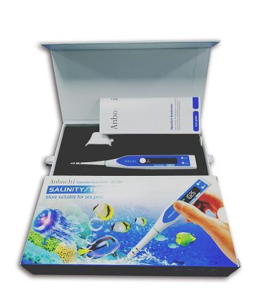 Digital Saltwater Meter - High Accuracy 3-in-1 Salinity Tester for Hydroponics, Aquariums, Ponds - Pen Type Hydrometer with Specific Gravity & Temperature Readings - Buy Online on GoSupps.com