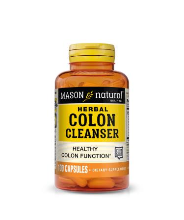 MASON NATURAL Herbal Colon Cleanser - Improved Digestive Health Healthy Bowel Function & Detoxification 100 Capsules