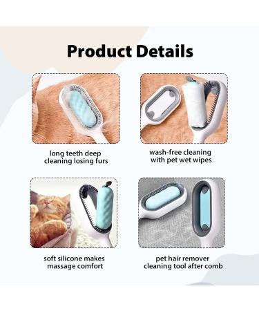 1PCS Cat Brush With Water Tank Cat Grooming Brush Or Dogs And Cats Portable Professional Cat Brushes For Grooming And Cleaning - Buy Online on GoSupps.com