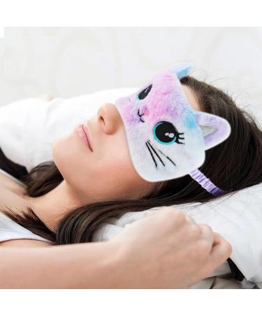 Soft 2-Pack Children s Sleeping Masks | Colorful Cats Eye Covers for Travel & Naps | Plush Eye Protection for Kids - Buy Online on GoSupps.com