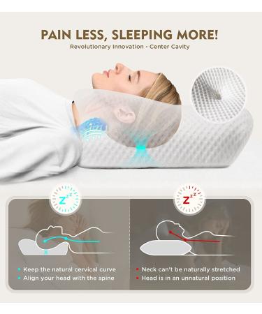 Orthopedic Osteo Cervical Pillow for Neck Pain Relief | Memory Foam with Cooling Case | Adjustable Support for Side Back Stomach Sleepers - Queen Size - Buy Online on GoSupps.com
