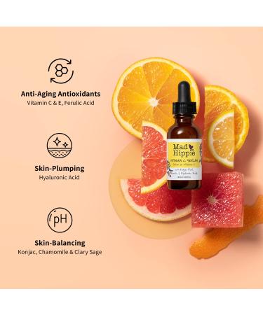 Mad Hippie Vitamin C Serum 1.02 Fl Oz (Pack of 2) with Hyaluronic Acid, Vitamin E & Ferulic Acid | Skin-Brightening Serum for Women/Men - Buy Online on GoSupps.com
