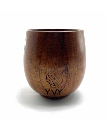 YVY Mat Calebasse mat en Bois | Calebasse bois de jujubier de 120ml | Jusqu' 20g de mat | Id al pour la d couverte du mat traditionnel