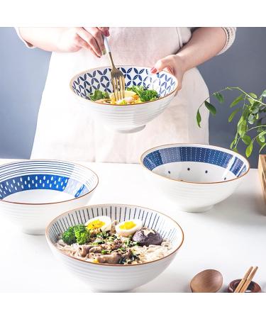 Salad Bowls Mixing Bowls Ceramic Mixing Bowls for Kitchen Large Salad Bowls Nesting Mixing Bowls Set Home Dessert Bowls Salad Bowl Pasta Bowls(E) (A) - Buy Online on GoSupps.com
