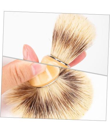 Beavorty 2-in-1 Beard Brush & Razor Accessories | Goat Hair Shaving Brush for Men | Wooden Handle Neck Brush for Salon Quality Shave - Buy Online on GoSupps.com