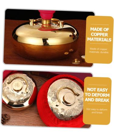 Buy Cabilock Vintage Brass Hot Water Pot 13x13cm Comfortable Hand Accessories for Cold Weather Perfect Outdoor Gift - Buy Online on GoSupps.com