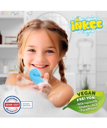 INKEE FLAMINGO Bath Bombs for Kids 15 x 15 g Fun Colours Jojoba Oil and Chewing Gum Flavour - Buy Online on GoSupps.com