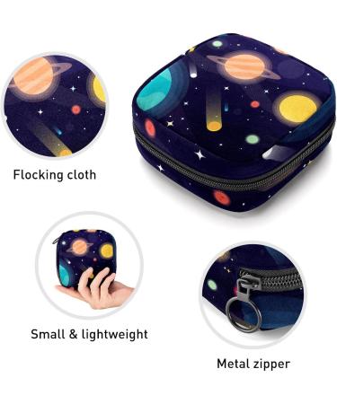 Womens Bonds Storage Pockets - Galaxy Universe Portable Period Kit | Stylish Feminine Product Bag for Girls - Buy Online on GoSupps.com