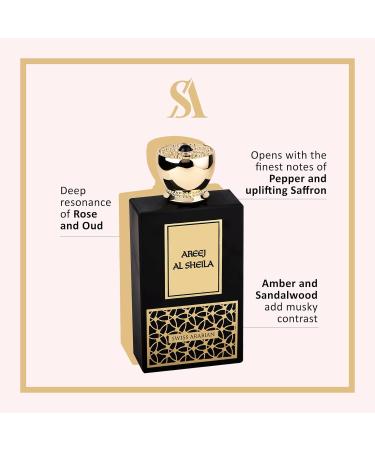 Swiss Arabian Areej Al Sheila - Luxury Products From Dubai - Long Lasting Addictive Personal EDP Spray Fragrance - Seductive Signature Aroma - 3.4 Oz - Buy Online on GoSupps.com