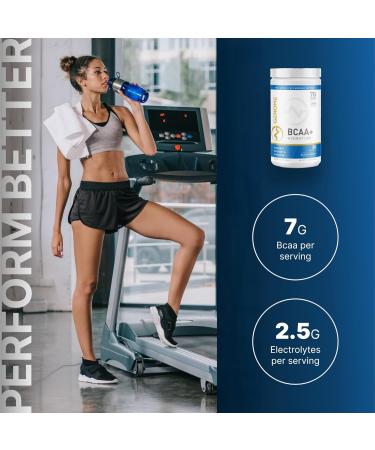 BCAA Powder + HYDRATION Electrolyte Formula | 7G BCAA, 2.5G Electrolytes per Serving | Muscle Recovery & Support | Non-GMO, Gluten Free, Keto Friendly, Zero Sugar | Natural Flavor | 30 Servings - Buy Online on GoSupps.com