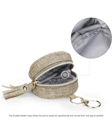 Stronrive Baby Pacifier Holder with Clip - Secure Pacifier Pod for Diaper & Handbag - 3.9 Diameter Holds 2 Pacifiers - Buy Online on GoSupps.com