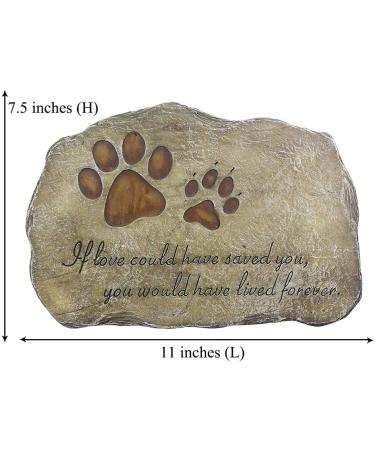 Personalized Dog Memorial Stone | Indoor Outdoor Garden Grave Marker | Loss of Pet Gift - Buy Online on GoSupps.com