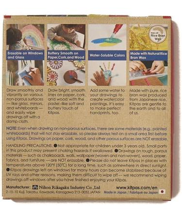 Kitpas Rice Bran Wax Art Crayons - 6 Colors | Kids 3+ | Window Art, Erasable, Water-Soluble | English Edition - Buy Online on GoSupps.com