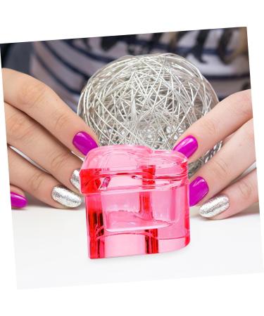 Beavorty Dappen Dish for Acrylic Nails Glass Crystal Cup with Lid Mini Heart Glass Nail Dish Nail Art Liquid Holder Acrylic Liquid Powder Glass Cup Nail Crystal Bowl Pink Dappen Dish - Buy Online on GoSupps.com