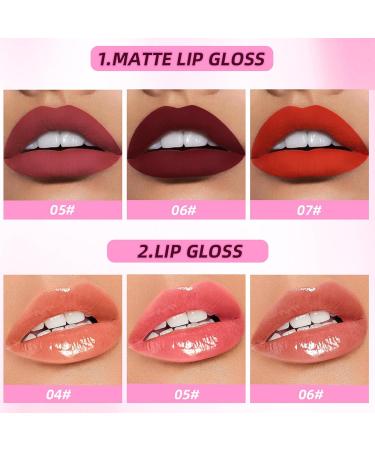 10-Color Liquid Lipstick Set | Matte Glossy Tint & Glitter Lip Makeup Kit for Women - International Shipping Available - Buy Online on GoSupps.com