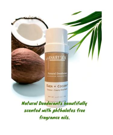 Khairy Skin Natural Deodorant with Cocoa Butter & Moroccan Argan Oil - Aluminium Free (Shea & Coconut) - Buy Online on GoSupps.com