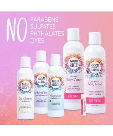 Good For You Girls Gift Set for Face & Body - 5-Piece Gel Cleanser Toner Moisturizer Body Wash & Lotion - Perfect International Shipping - Buy Online on GoSupps.com
