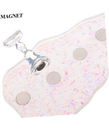 Housoutil 1 Set Nail Accessories Clarinet Bags Nail Art Stand False Nail Holder Nails Supply Fake Nail Holder Press on Nail Holder False Nail Painting Stand Easel Magnetic Acrylic Supplies - Buy Online on GoSupps.com