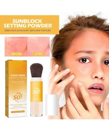 BAInuai Mineral setting powder foundation SPF 50 powder makeup with sun protection oil control natural matte finish mineral sunscreen - Buy Online on GoSupps.com