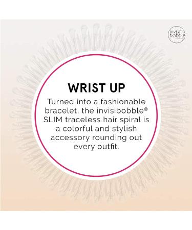 Invisibobble Slim Hair Tie - Chrome Sweet Chrome | 3x Elegant & Strong Hold Hair Ties for Girls & Women | Original Design from Munich - Buy Online on GoSupps.com