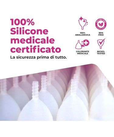 Lybera Menstrual Cup Fuchsia Red Size 2 | Eco-Friendly & Comfortable | Shop Internationally - Buy Online on GoSupps.com