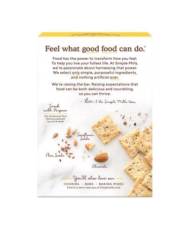 Simple Mills Almond Flour Crackers - Black Cracked Pepper | Gluten Free, Vegan, Healthy Snacks | 4.25 oz - Buy Online on GoSupps.com