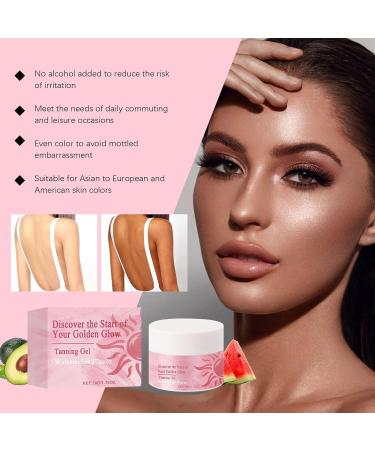 GkgWuxf Intensive Tanning Gel Natural Tan Accelerator Gel Tanning Agent 50G Nourishing Moisturizing Lotion for Tanning Bed Travel Indoor Outdoor Summer Pool - Buy Online on GoSupps.com