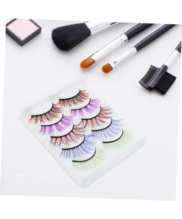 20 Pairs Colored False Eyelashes Fake Eyelashes Manga Lashes Women Makeup False Eyelashes False Lashes Makeup Supplies Stage Makeup Supply Cosmetics Imitation Miss Girl Extend - Buy Online on GoSupps.com