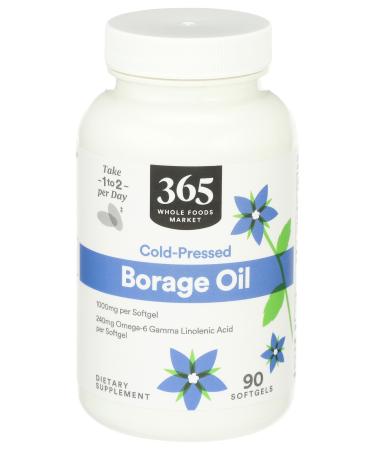 365 by Whole Foods Market Borage Oil 90 Count 90 Count (Pack of 1)