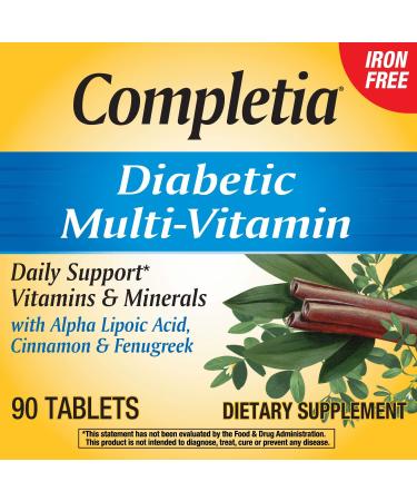 Nature's Way Completia Diabetic Multi-Vitamin - Iron Free, 90 Tablets for Optimal Health - Buy Online on GoSupps.com