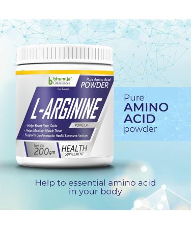 Bhumija Lifesciences L-Arginine Pre Workout (Amino Acid) Powder 200g. - Buy Online on GoSupps.com