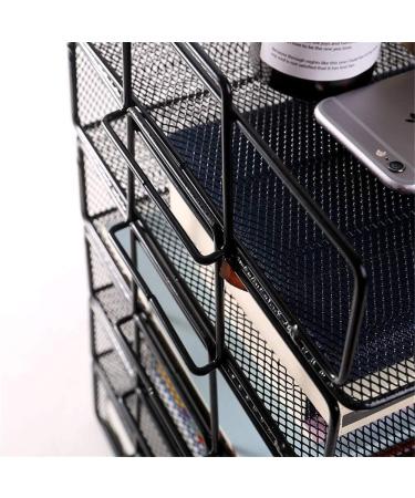Storage Rack/File Holder Magazine File Rack Desk Organizers and Accessories Letter Trays - Metal Mesh File Holder Organizer Office School - Buy Online on GoSupps.com