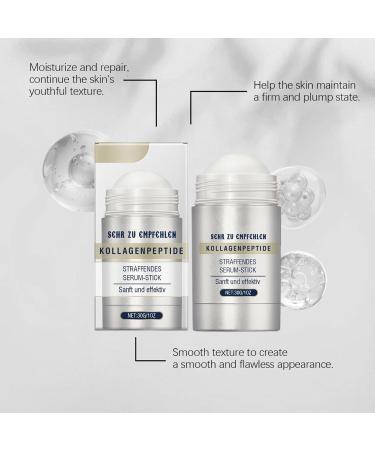 Flysmus Collagen Peptides Firming Serum Stick Flysmus Firming Serum Stick Collagen Neck Facial Care Stick Anti Aging Serum Stick to Improve Skin Elasticity (2pc) - Buy Online on GoSupps.com