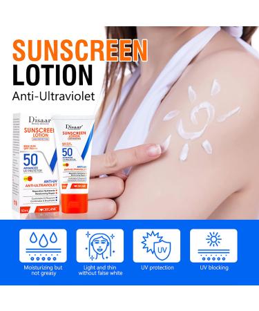 Sunscreen Lotion SPF 50 PA+++ - Advanced UVA/UVB Protection & Moisturizing Repair | 50ml / 1.69fl.oz - International Shipping Available - Buy Online on GoSupps.com