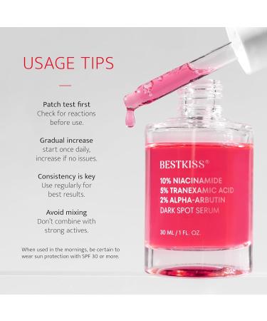 10% Niacinamide + 5% Tranexamic Acid + 2% Alpha-Arbutin Dark Spot Serum with Ceramides Hyaluronic Acid Centella Asiatica - Korean Glass Skin Vegan Paraben Fragrance Cruelty Free 1 FL OZ/30mL 1 Fl Oz (Pack of 1) - Buy Online on GoSupps.com