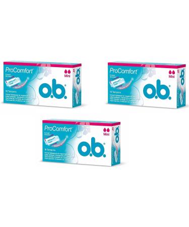 O.B. Pro Comfort Tampon Mini - 48 Pieces (16 Pieces x 3 Boxes) - Buy Online on GoSupps.com
