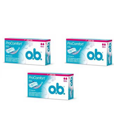 O.b. Pro Comfort Tampon Mini 16 Pieces X 3 Boxs