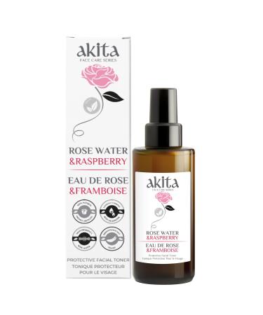 Natural Non Deoiled Rose Water With Raspberry 100mL