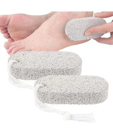 Pierre Ponce pour Pieds | Gommage Pour Talons Et Paumes | 2 Pierres Naturelles Solides Adulte Mains Talons Paumes Coudes Corps Femme Homme