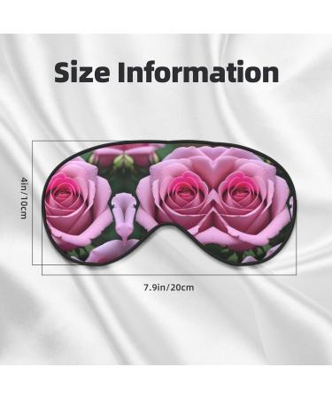 Red Rose Flower Print Double-Sided Eye Mask | Soft & Light Blocking for Better Sleep - International Shipping - Buy Online on GoSupps.com