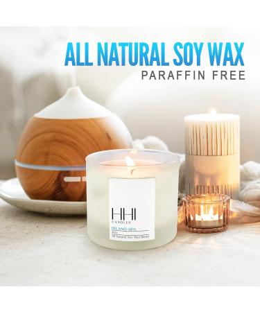 All-Natural Island Spa Candle | Eucalyptus & Citrus Scented | Large 8oz Relaxation Candle | Long Burn Time | HHI Candles - Buy Online on GoSupps.com
